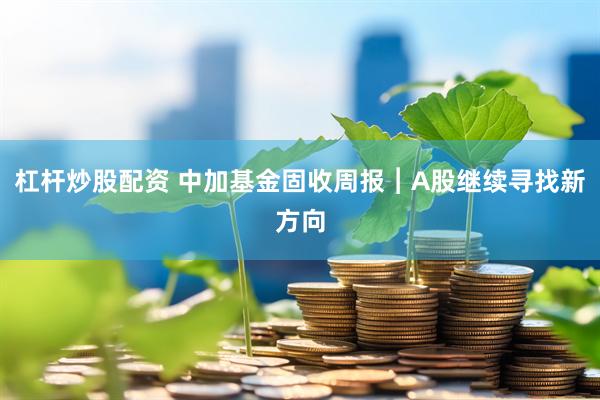 杠杆炒股配资 中加基金固收周报︱A股继续寻找新方向