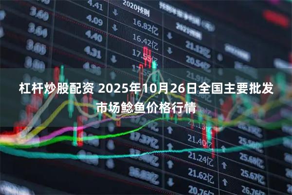杠杆炒股配资 2025年10月26日全国主要批发市场鲶鱼价格行情